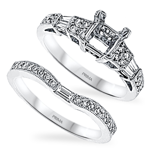 View Diamond Engagement Ring Set