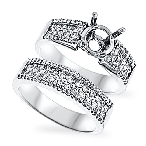 View Diamond Engagement Ring Set