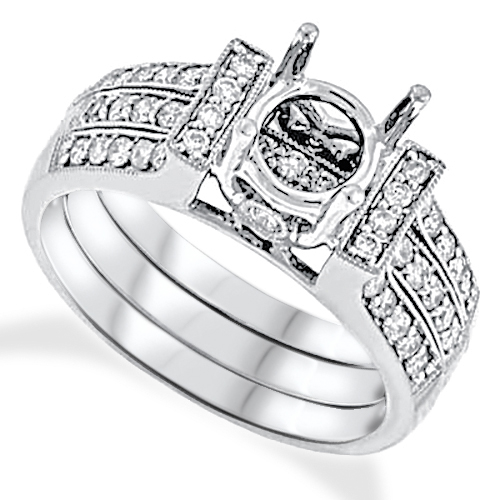 View Diamond Engagement Ring Set