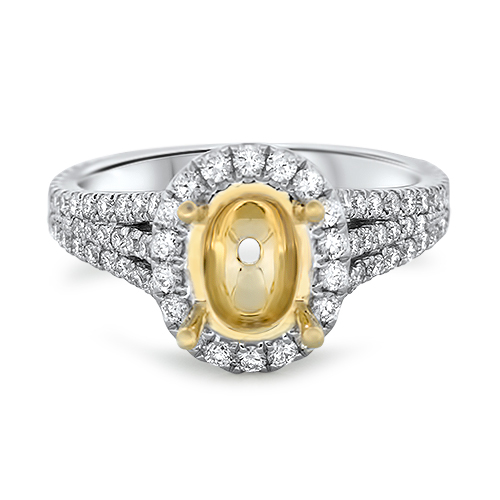 View Diamond Oval Halo Eng Ring