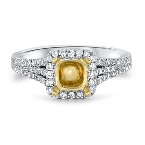 View Diamond P/C TT Halo Eng Ring For 5.5mm Head