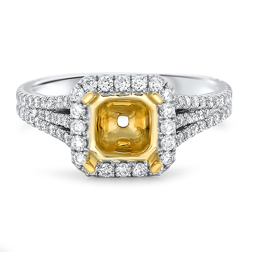 View Diamond P/C Halo Eng Ring