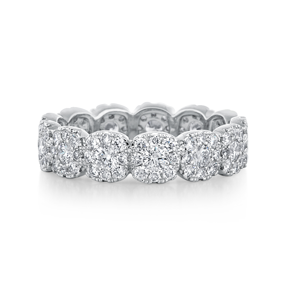 View Cluster Diamond Eternity Band