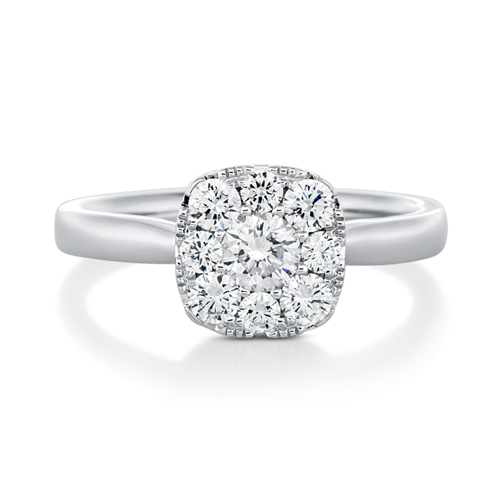 View Cluster Diamond Ring