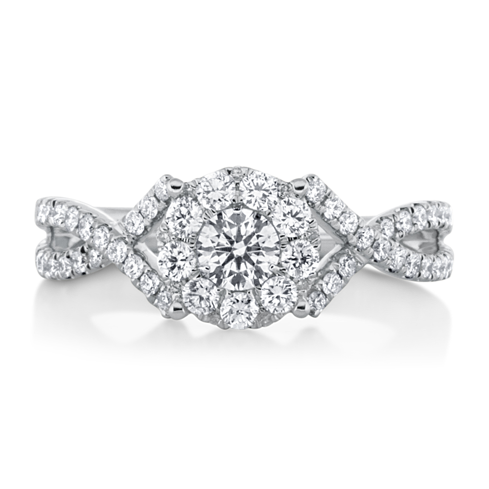 View Diamond Cluster Ring