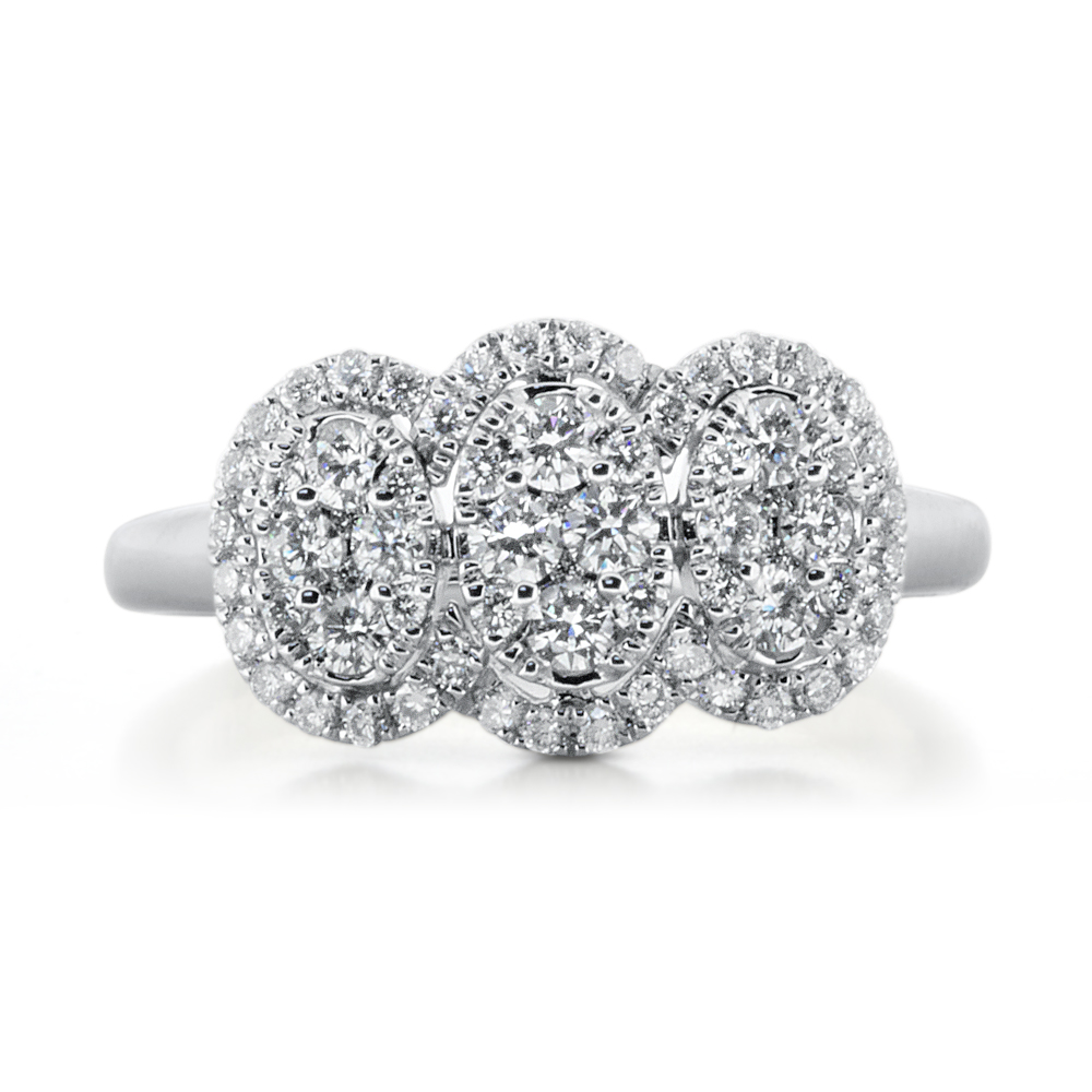 View Fancy Diamond Cluster Ring