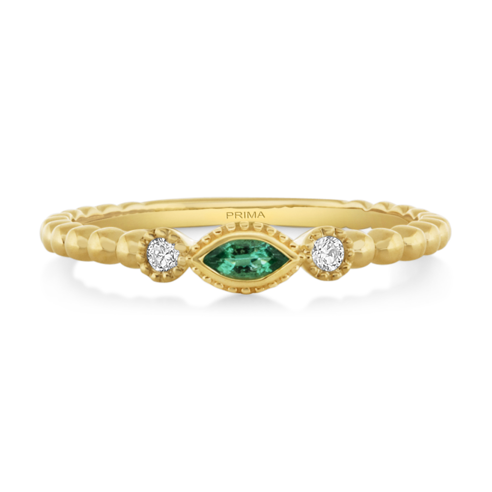 View Emerald and Diamond Ring