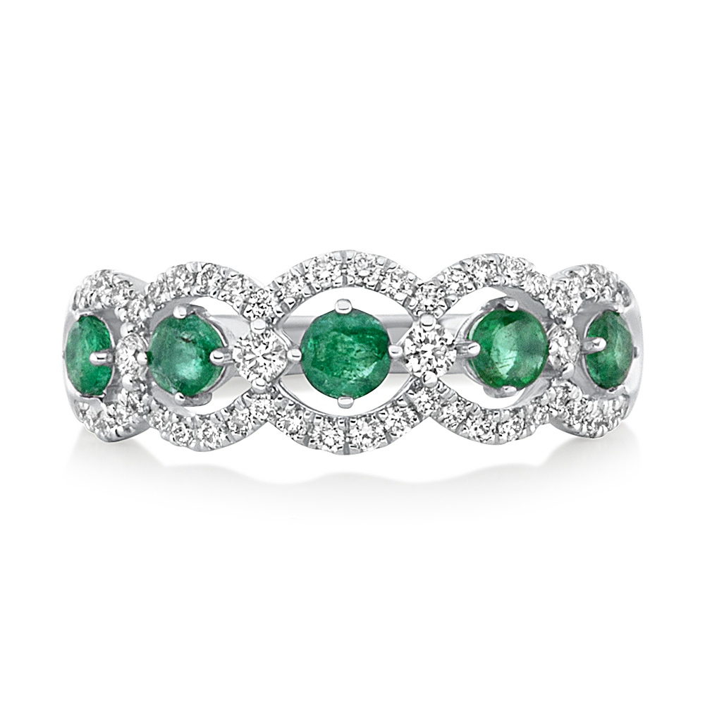 View Emerald and Diamond Ring