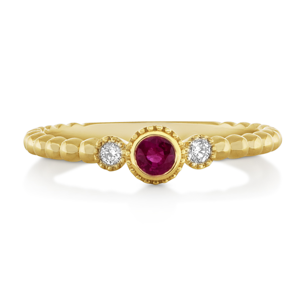 View Ruby and Diamond Ring