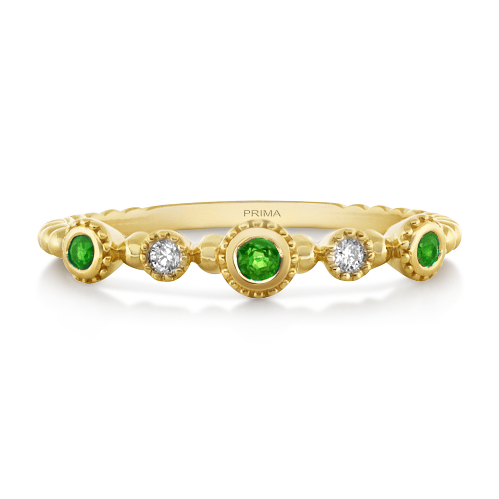 View Emerald and Diamond Ring