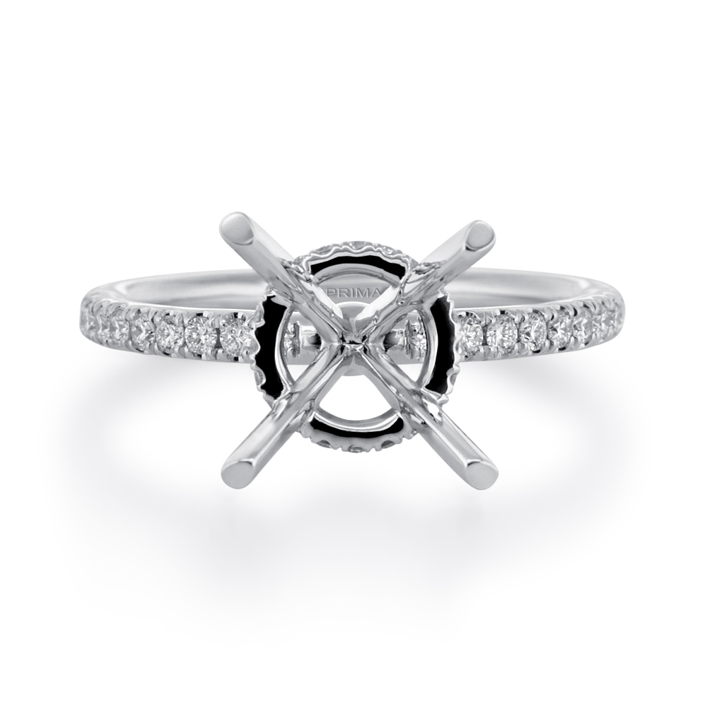 View Diamond Engagement Ring For 2.5ct Round