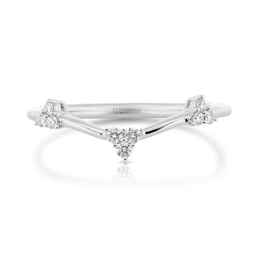 View Diamond V Shape Ring