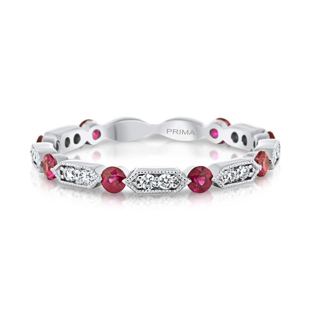 View Ruby and Diamond Band (7/8)