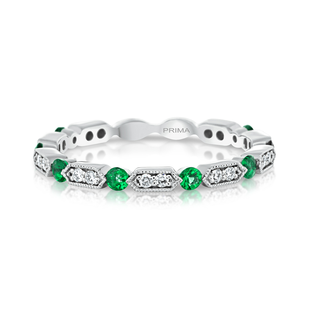 View Emerald And Diamond Ring