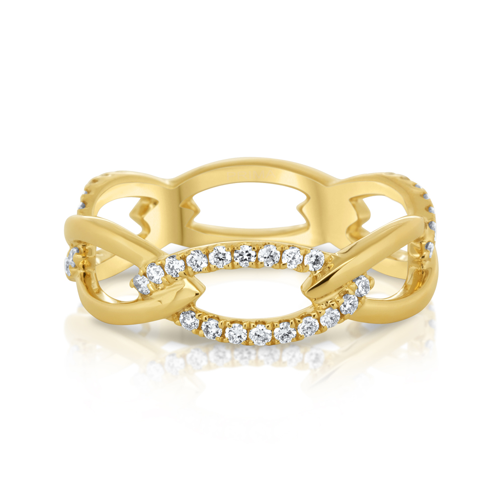 View Diamond Alternating Eternity Band