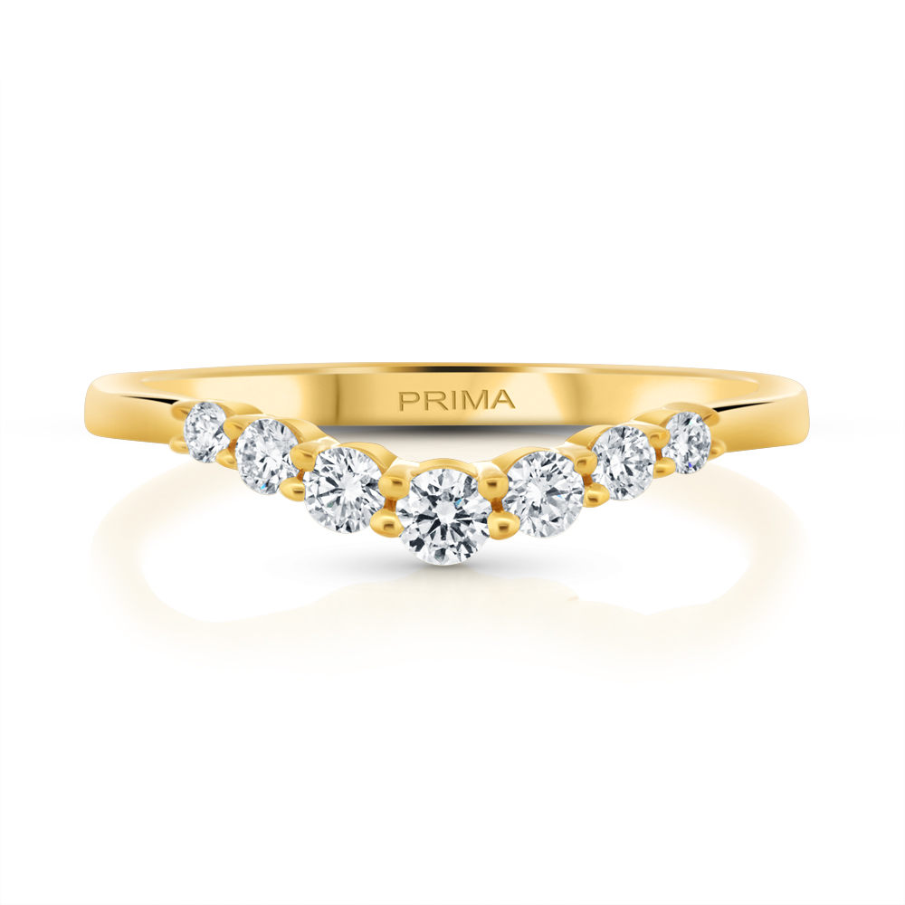 View Diamond Curved Band