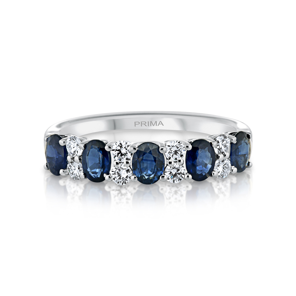 View Sapphire and Diamond Ring