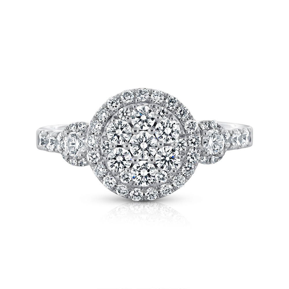 View Fancy Diamond Cluster Ring