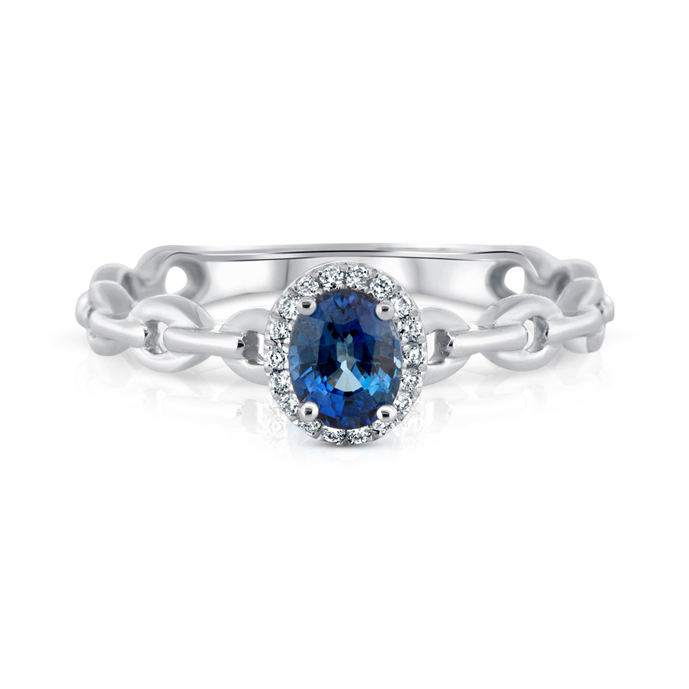 View Sapphire And Diamond Ring