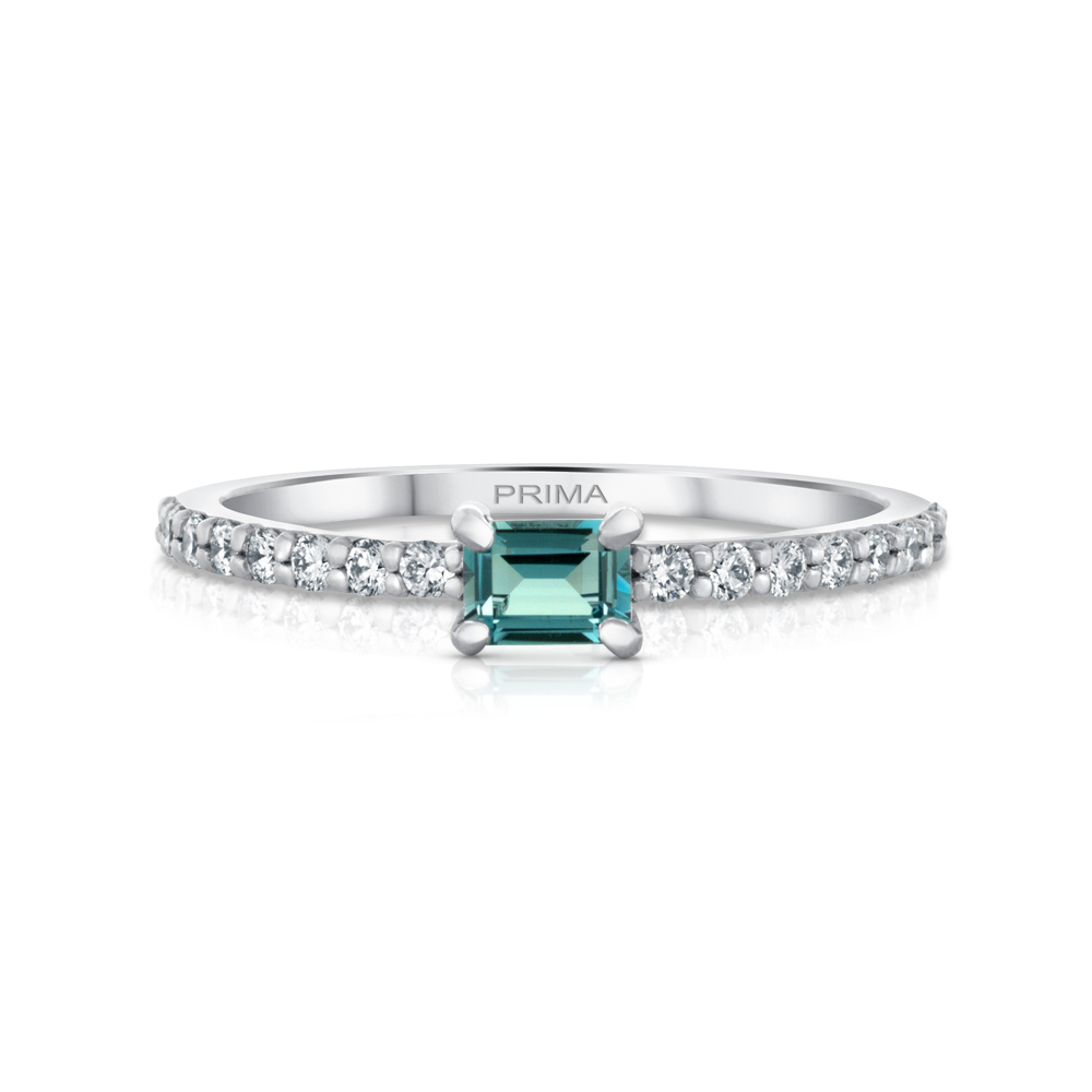 View London Blue And Diamond Ring