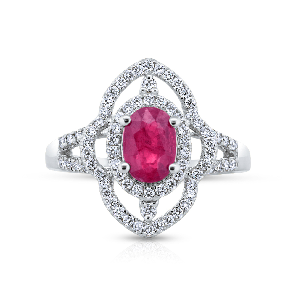 View Ruby And Diamond Fancy Ring