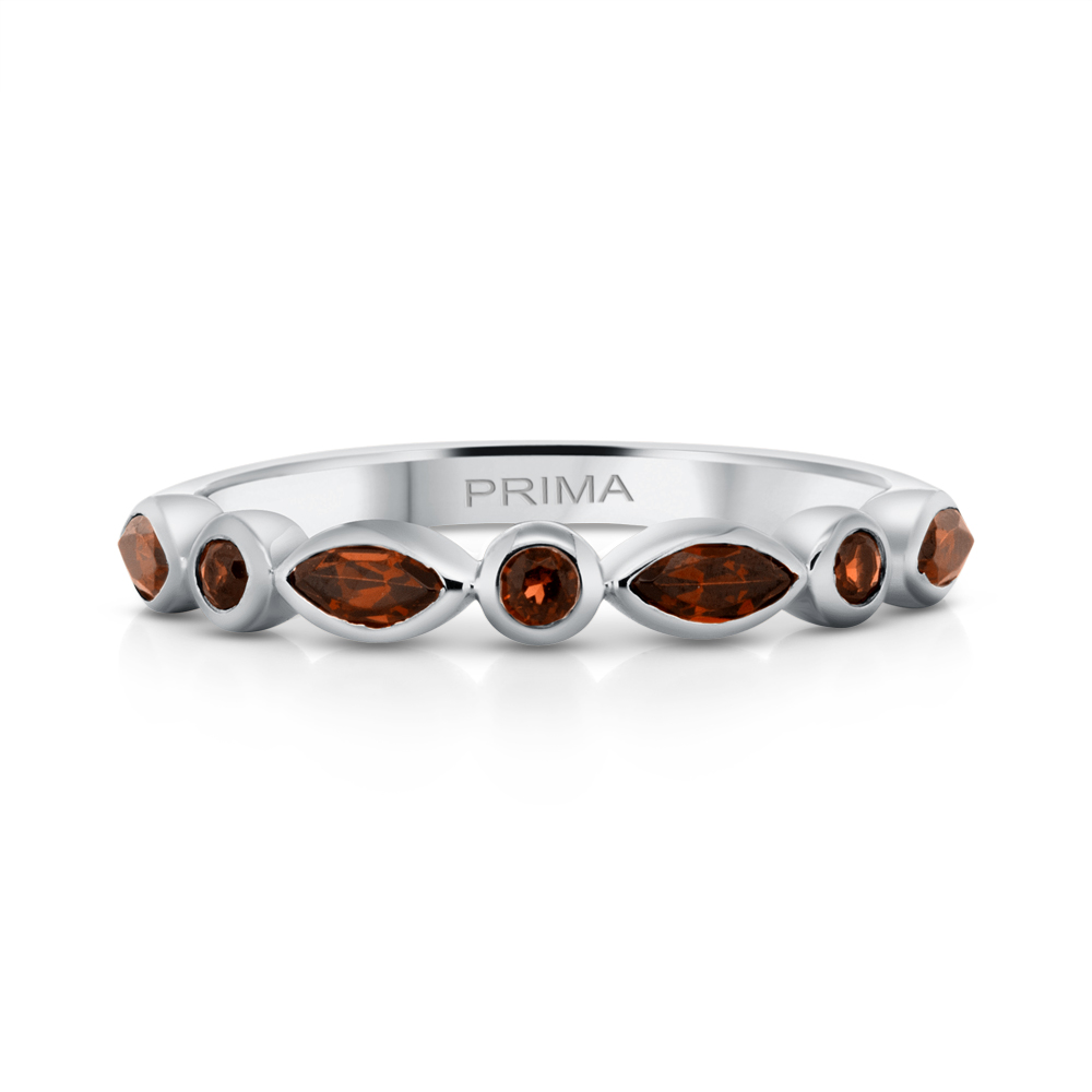 View Garnet Marquise And Round Band