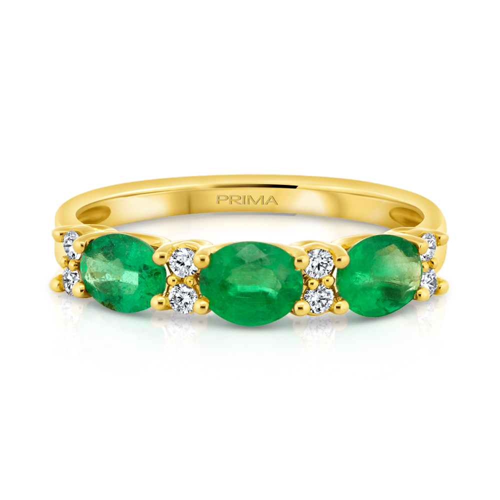 View Emerald And Diamond Ring