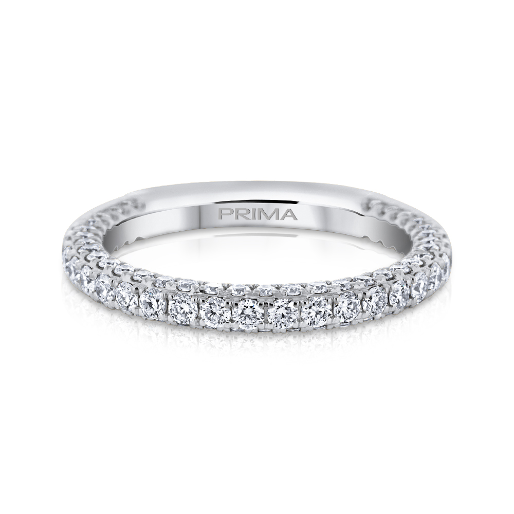 View Diamond 3 Sided Matching Band