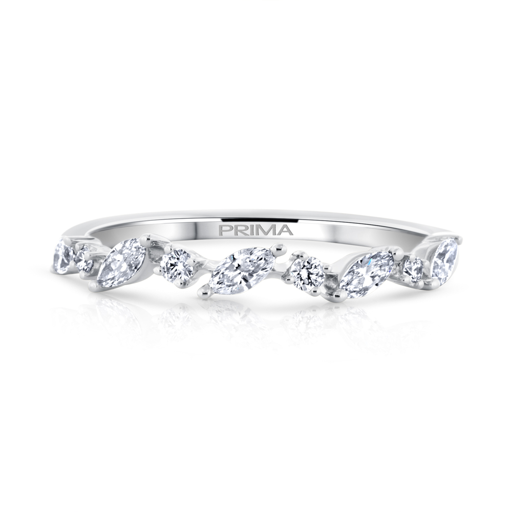 View MQ Diamond And Diamond Band (Angled)
