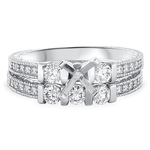 View Diamond Engagement Ring Set